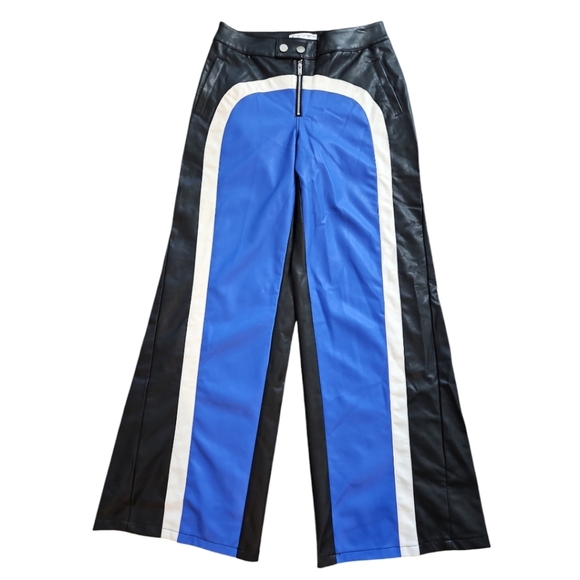 New Free People straight fit vegan Leather Pants sz S - Picture 7 of 14